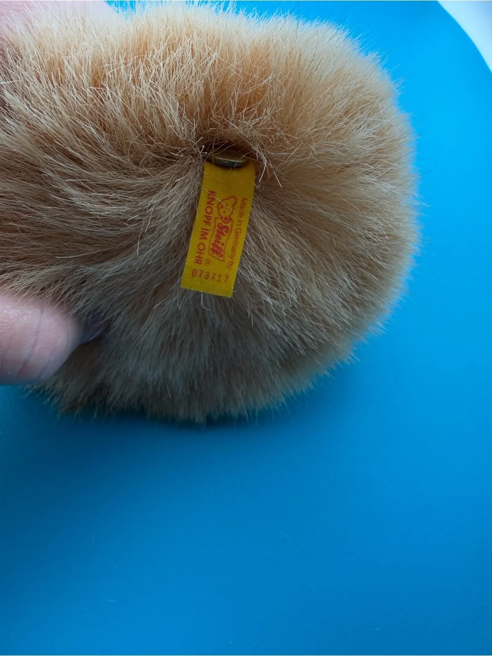 Steiff Duck 073711 Germany Plush 5” Button in Ear Original Chest Tag